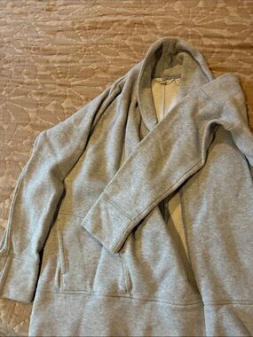 Vineyard Vines Heather Gray Open-Front Cardigan